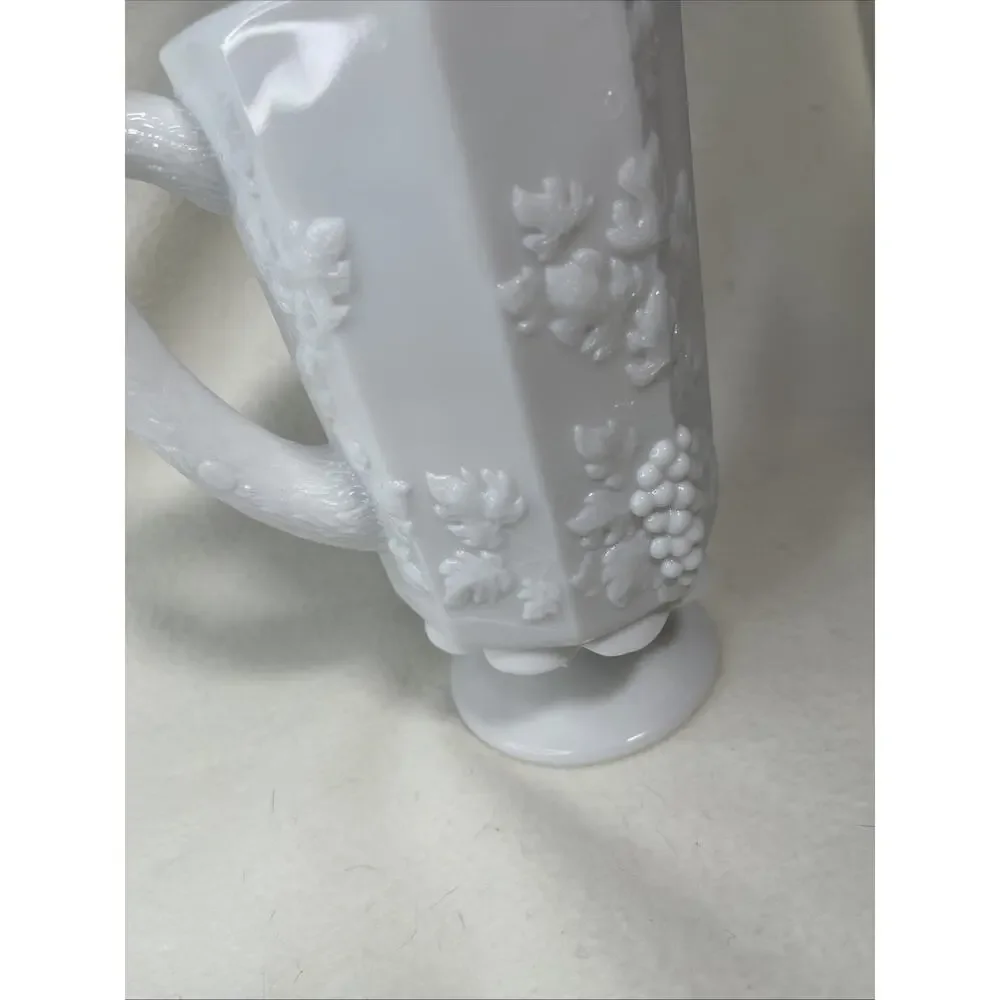 Vintage Westmoreland Milk Glass Paneled 8